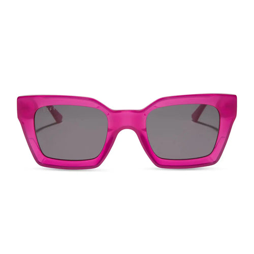 GREER - BRIGHT TULIP + GREY SUNGLASSES