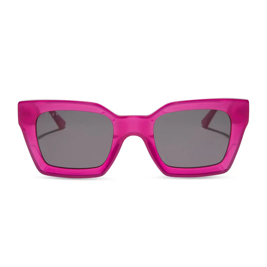 GREER - BRIGHT TULIP + GREY SUNGLASSES
