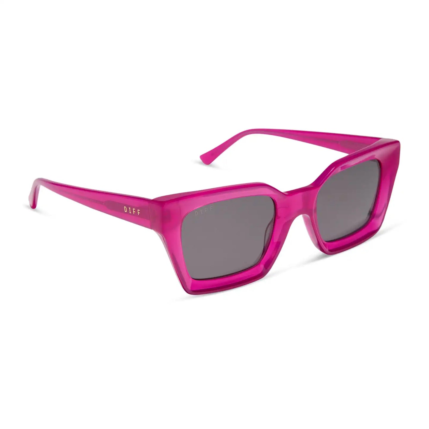 GREER - BRIGHT TULIP + GREY SUNGLASSES