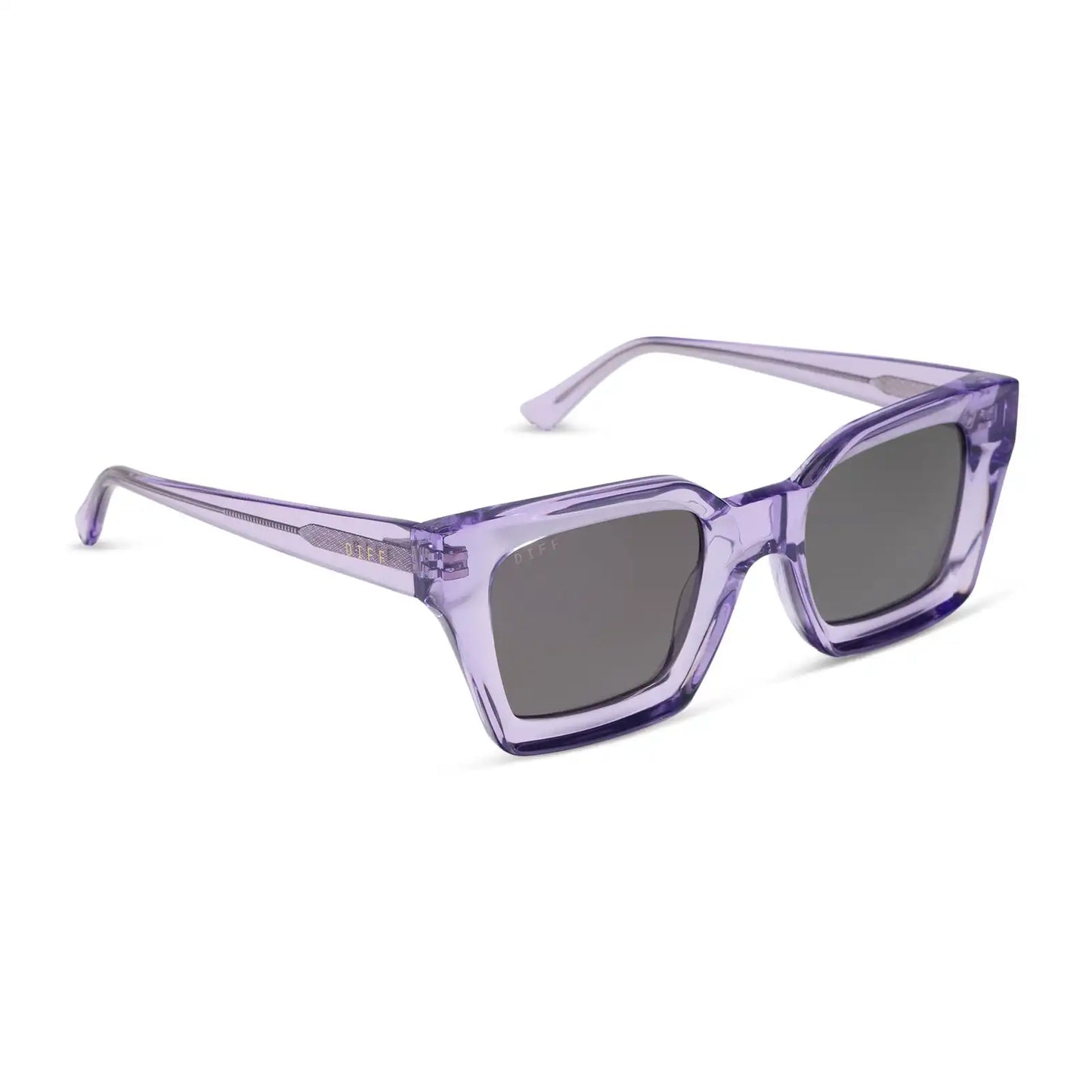 GREER - LILAC CRYSTAL + GREY + POLARIZED + SUNGLASSES