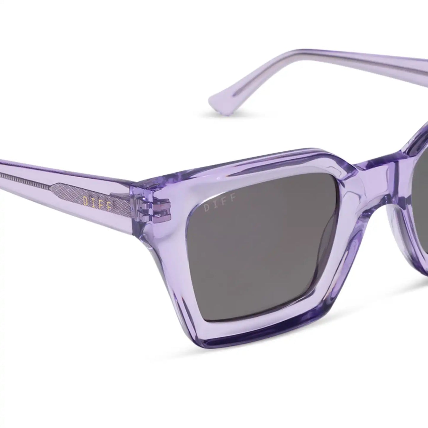 GREER - LILAC CRYSTAL + GREY + POLARIZED + SUNGLASSES