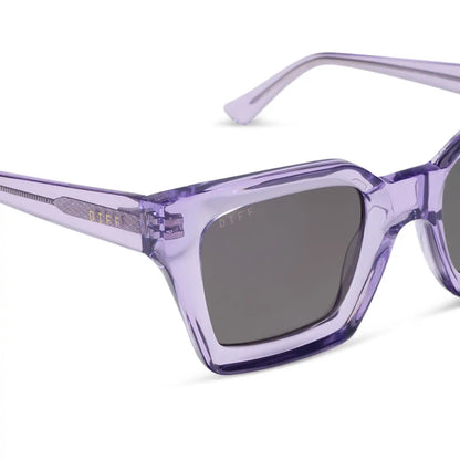 GREER - LILAC CRYSTAL + GREY + POLARIZED + SUNGLASSES