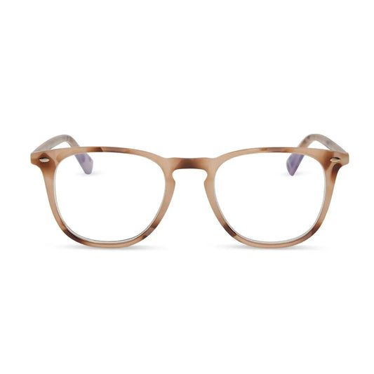 GRIFFIN - CREAM TORTOISE + BLUE LIGHT READERS