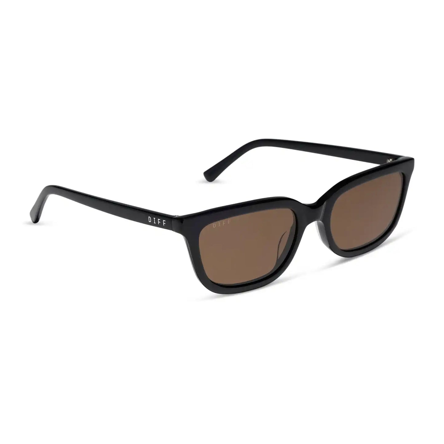 HANNAH - BLACK + BROWN + POLARIZED SUNGLASSES