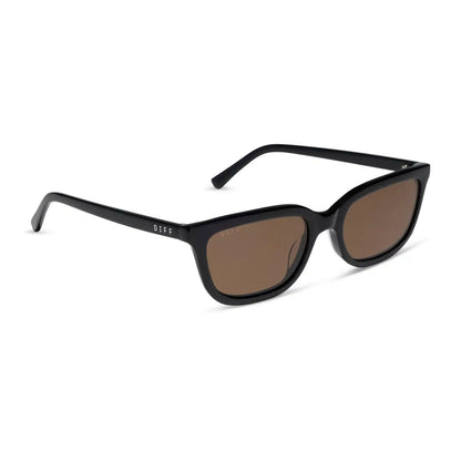 HANNAH - BLACK + BROWN + POLARIZED SUNGLASSES