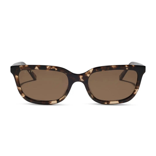 HANNAH - ESPRESSO TORTOISE + BROWN + POLARIZED SUNGLASSES