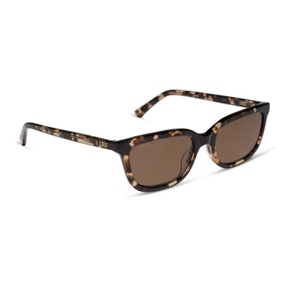 HANNAH - ESPRESSO TORTOISE + BROWN + POLARIZED SUNGLASSES
