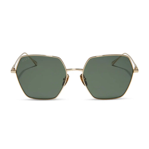HARLOWE - GOLD + G15 + POLARIZED SUNGLASSES