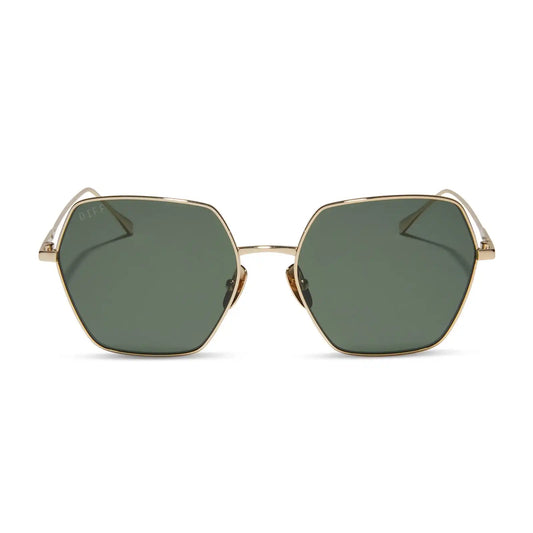 HARLOWE - GOLD + G15 + POLARIZED SUNGLASSES