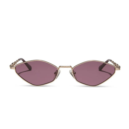 DUMBLEDORE™ - GOLD ARCANUM + ENCHANTING AUBERGINE SUNGLASSES