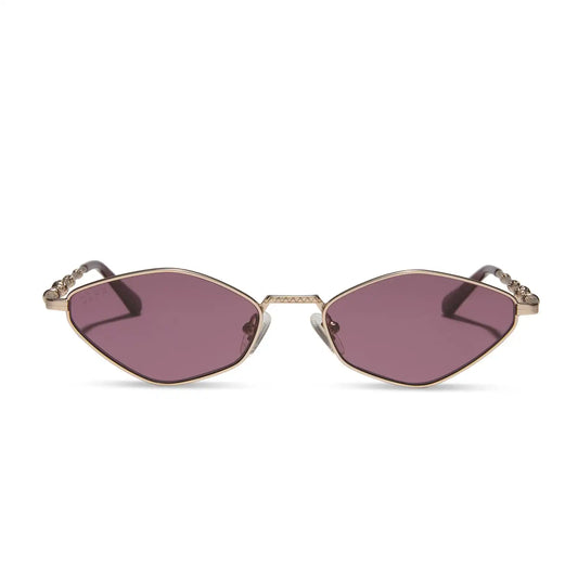 DUMBLEDORE™ - GOLD ARCANUM + ENCHANTING AUBERGINE SUNGLASSES