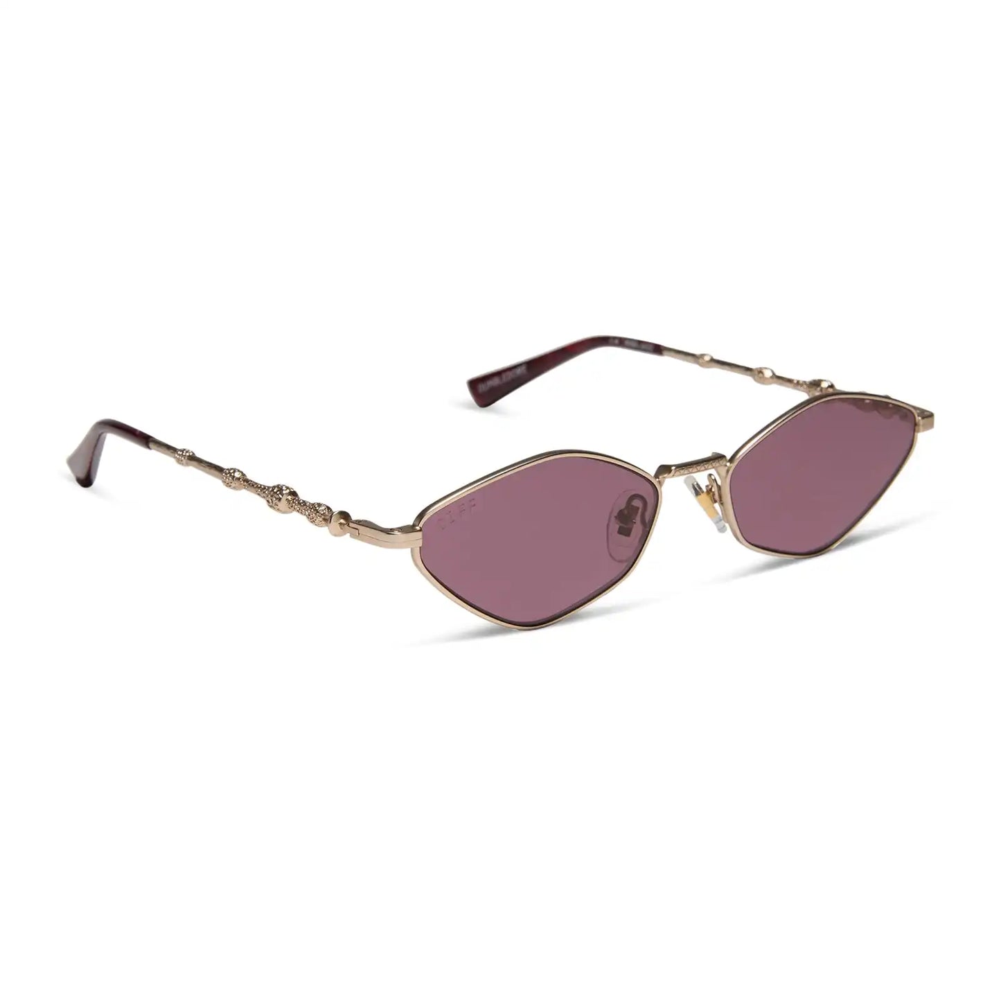 DUMBLEDORE™ - GOLD ARCANUM + ENCHANTING AUBERGINE SUNGLASSES