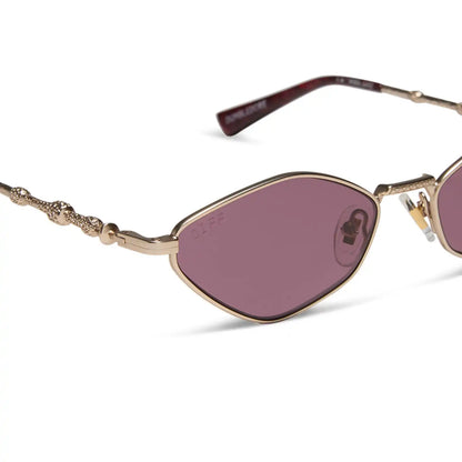 DUMBLEDORE™ - GOLD ARCANUM + ENCHANTING AUBERGINE SUNGLASSES