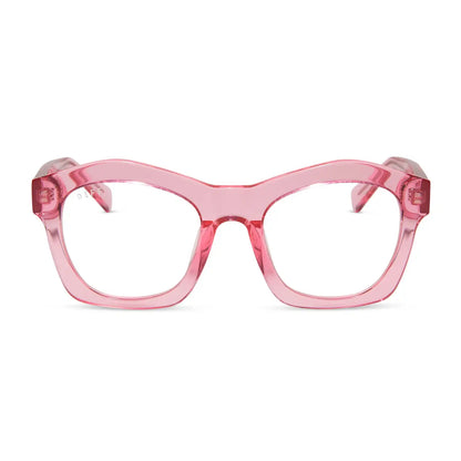 HAYDEN - CANDY PINK CRYSTAL + GLASSES