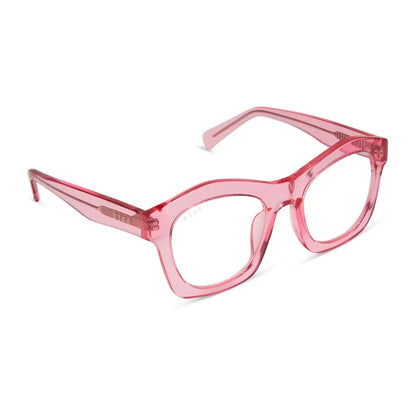 HAYDEN - CANDY PINK CRYSTAL + GLASSES