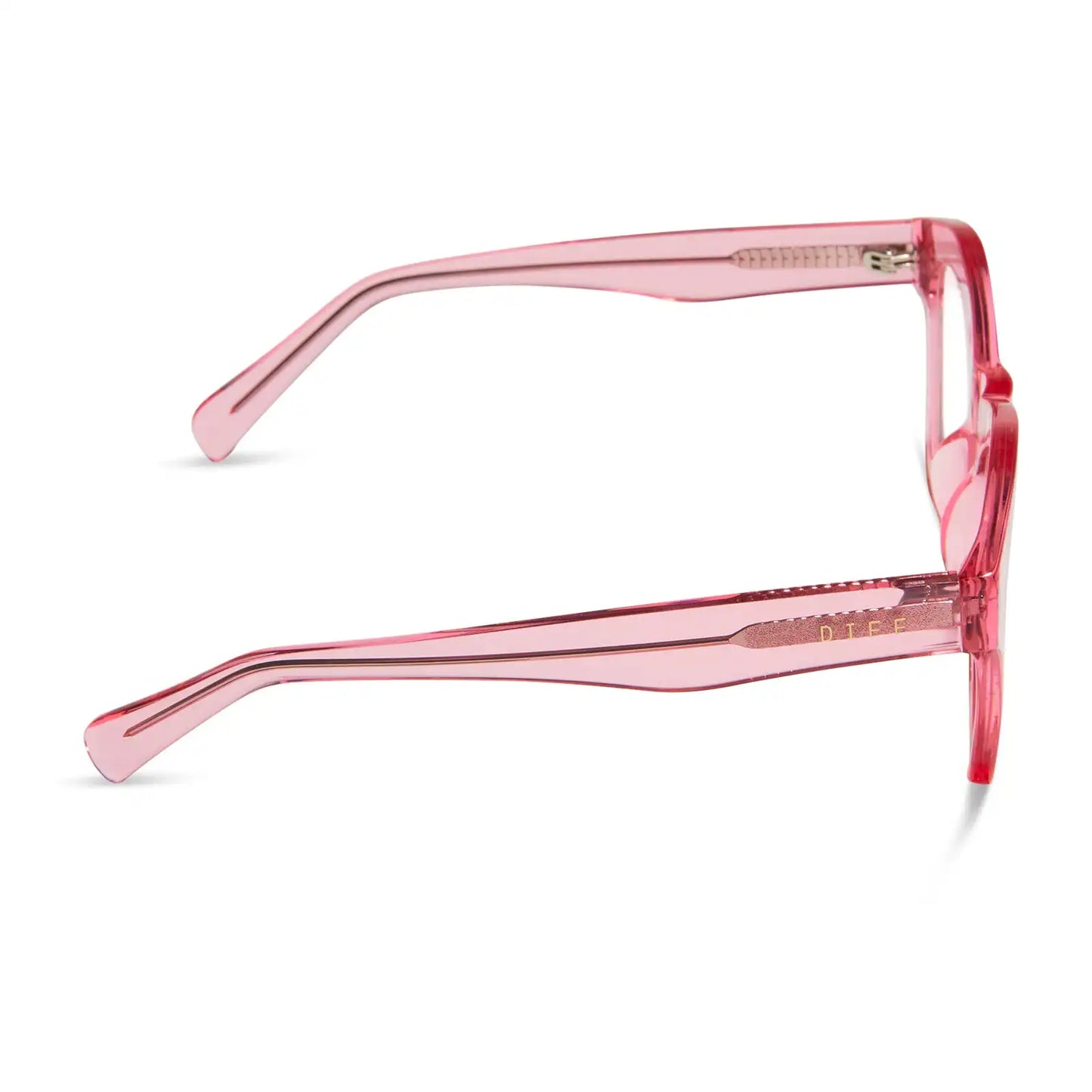 HAYDEN - CANDY PINK CRYSTAL + GLASSES