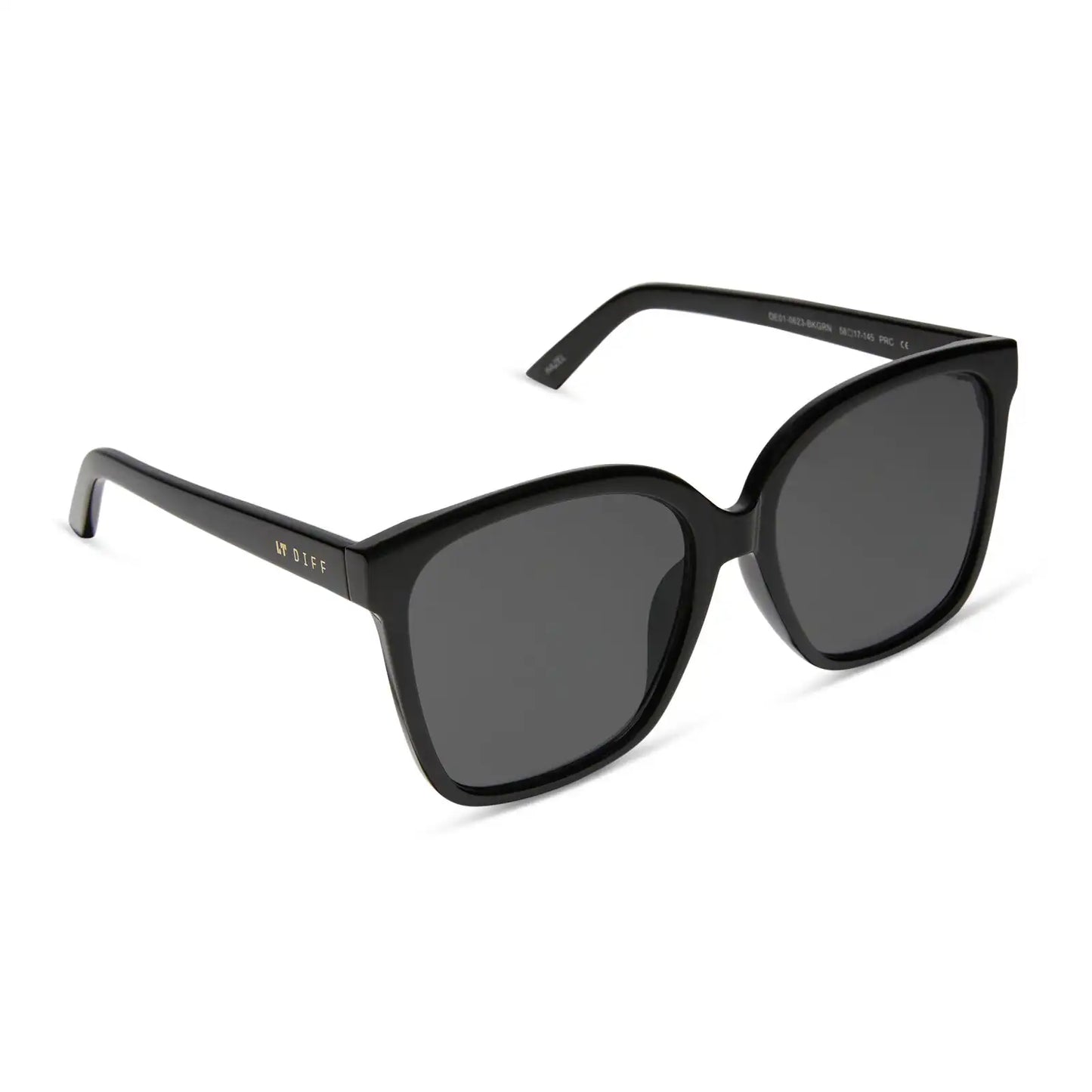 HAZEL - BLACK + GREY SUNGLASSES