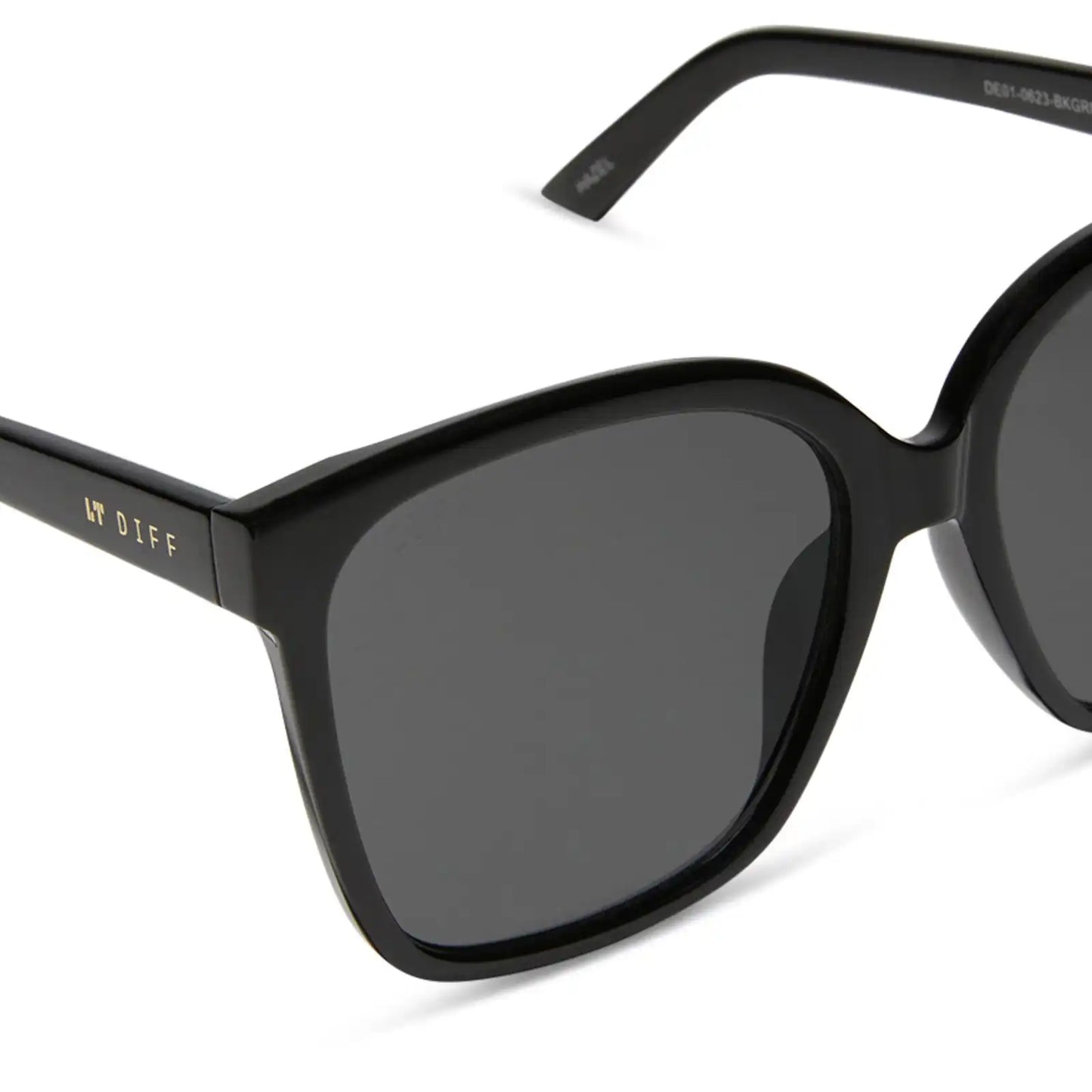 HAZEL - BLACK + GREY SUNGLASSES
