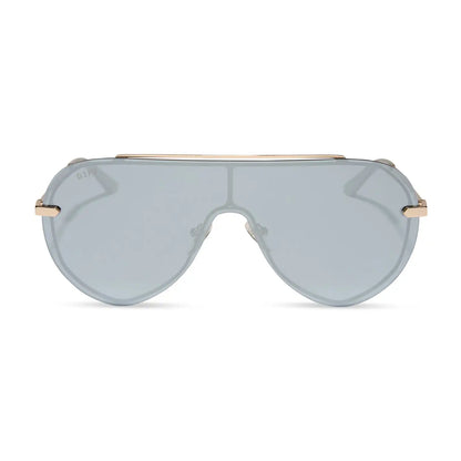 IMANI - GOLD + SILVER MIRROR SUNGLASSES