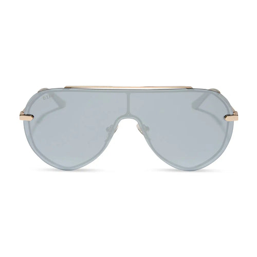 IMANI - GOLD + SILVER MIRROR SUNGLASSES