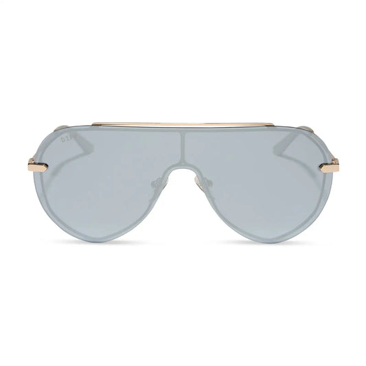IMANI - GOLD + SILVER MIRROR SUNGLASSES