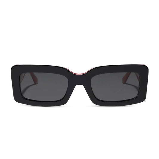 INDY - BLACK, WHITE & RED + GREY + POLARIZED + SUNGLASSES