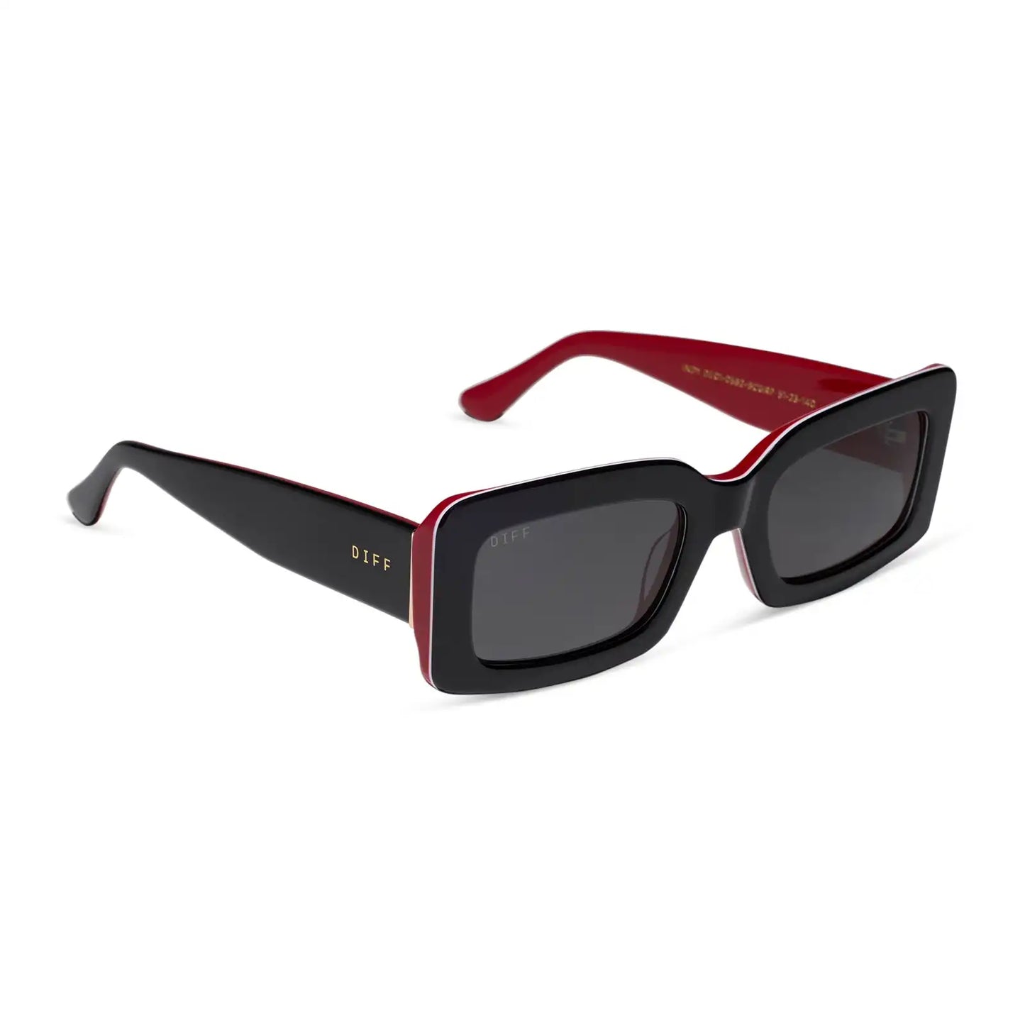 INDY - BLACK, WHITE & RED + GREY + POLARIZED + SUNGLASSES