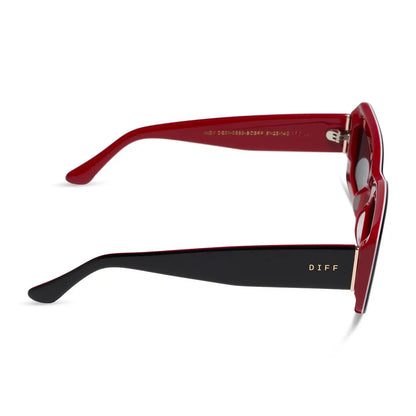 INDY - BLACK, WHITE & RED + GREY + POLARIZED + SUNGLASSES