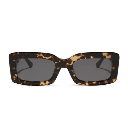 INDY - ESPRESSO TORTOISE + GREY SUNGLASSES