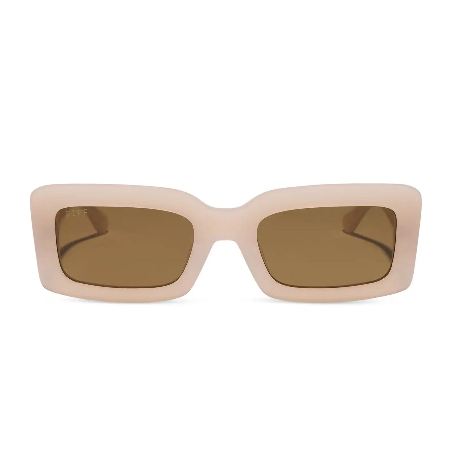 INDY - MILKY BLUSH + BROWN + POLARIZED SUNGLASSES