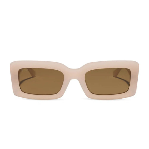 INDY - MILKY BLUSH + BROWN + POLARIZED SUNGLASSES