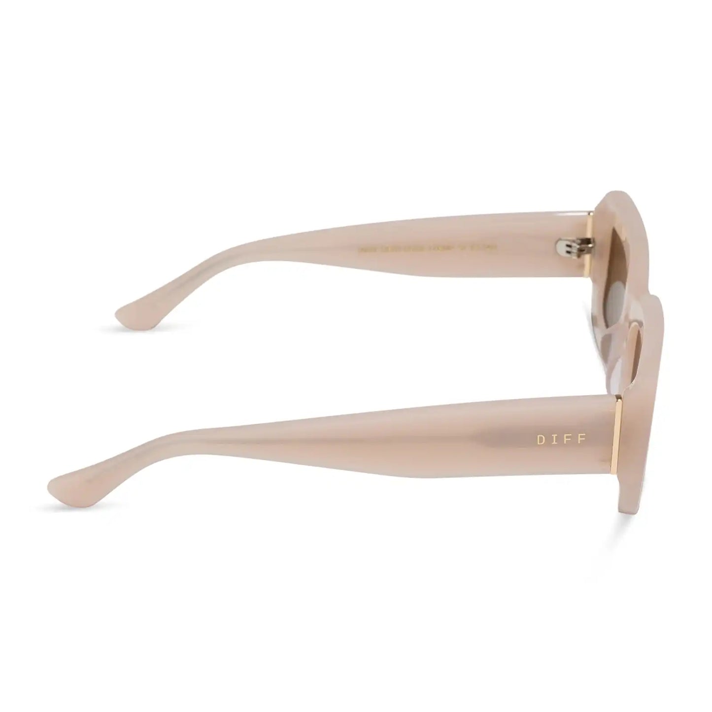 INDY - MILKY BLUSH + BROWN + POLARIZED SUNGLASSES