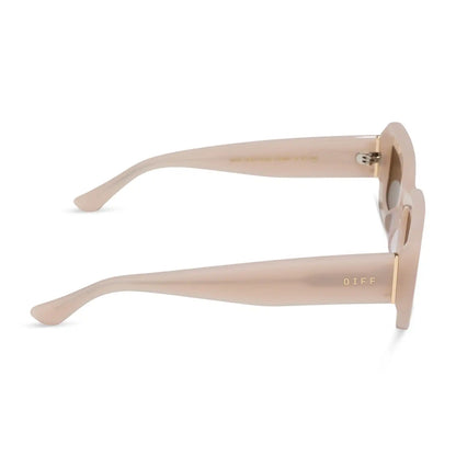 INDY - MILKY BLUSH + BROWN + POLARIZED SUNGLASSES