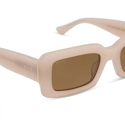 INDY - MILKY BLUSH + BROWN + POLARIZED SUNGLASSES