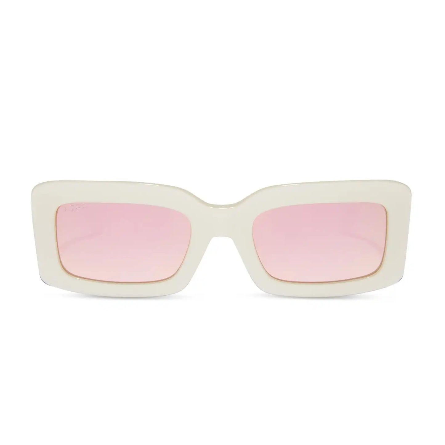 INDY - OPALINE + TAUPE MIRROR SUNGLASSES