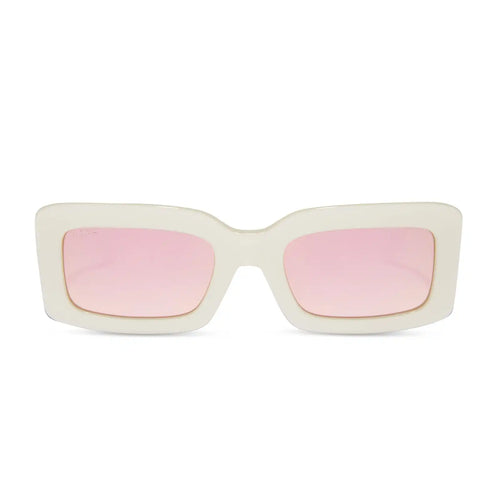 INDY - OPALINE + TAUPE MIRROR SUNGLASSES
