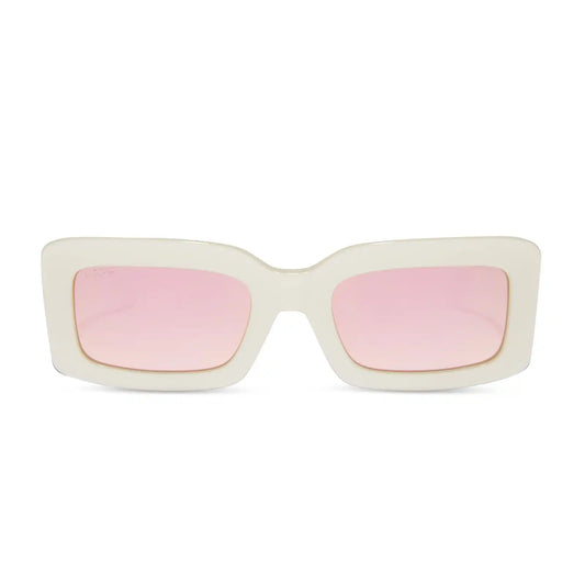 INDY - OPALINE + TAUPE MIRROR SUNGLASSES