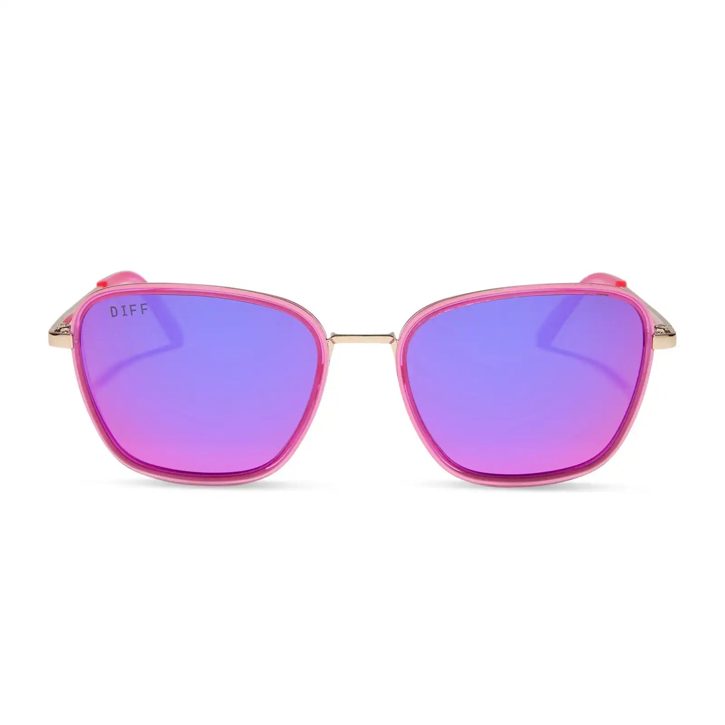 HOPE - HOT PINK + HOT PINK MIRROR SUNGLASSES