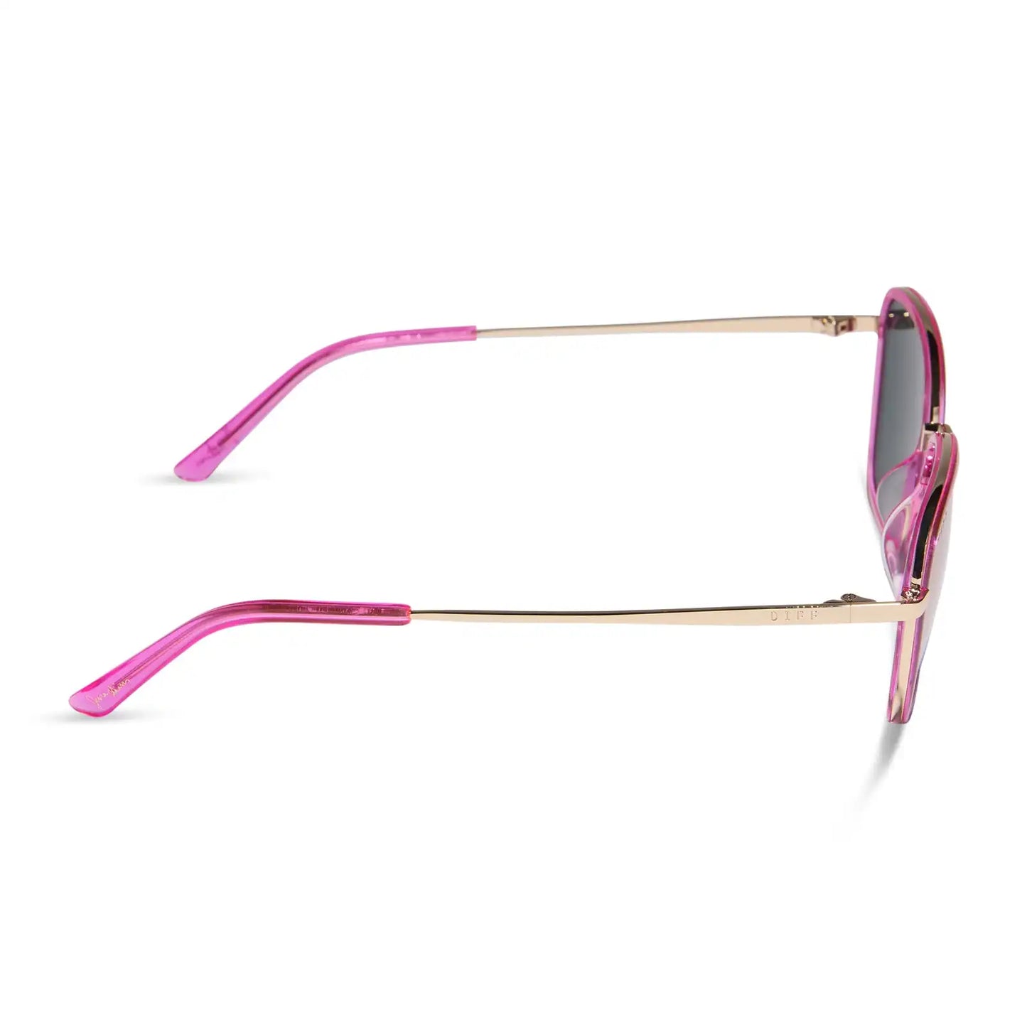 HOPE - HOT PINK + HOT PINK MIRROR SUNGLASSES
