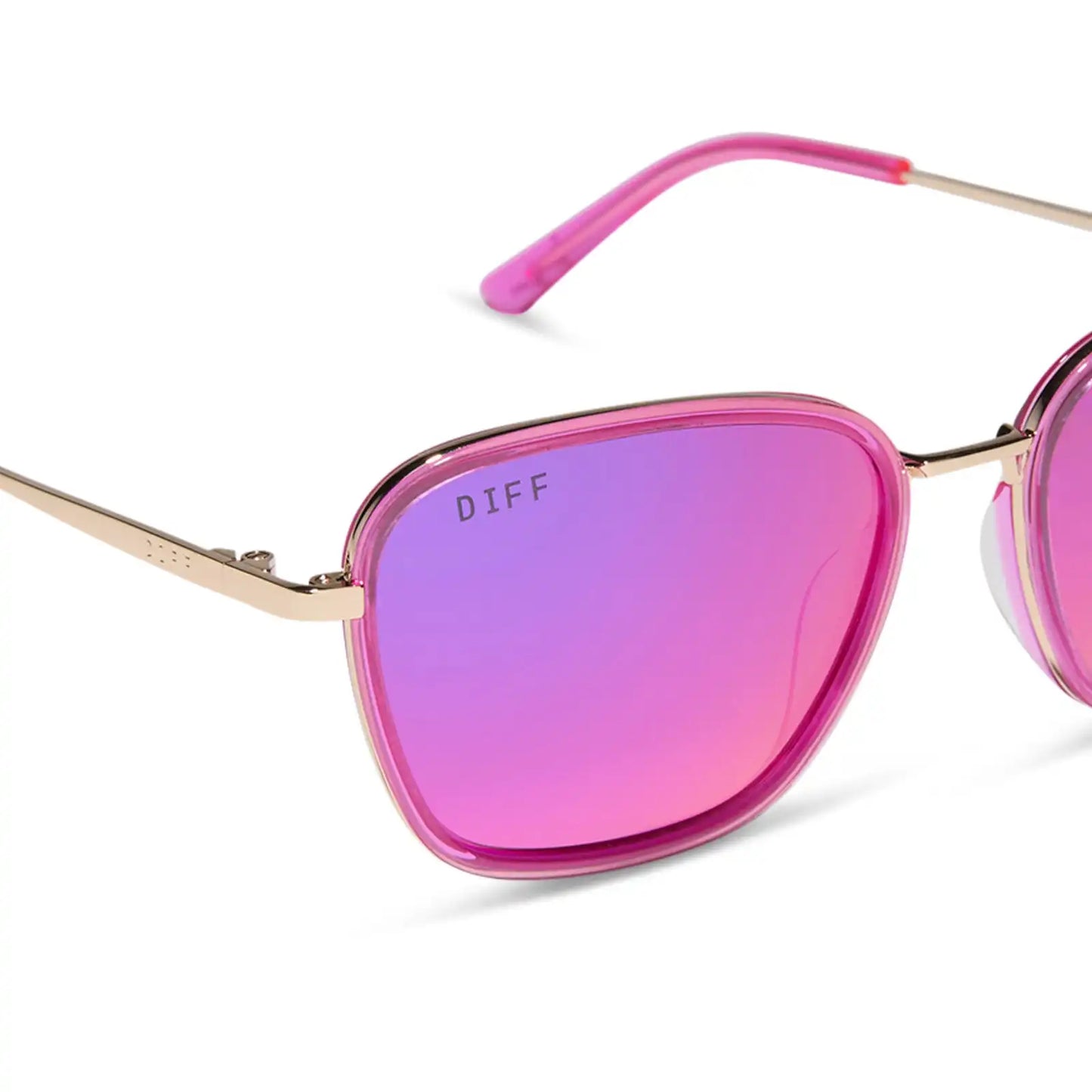HOPE - HOT PINK + HOT PINK MIRROR SUNGLASSES