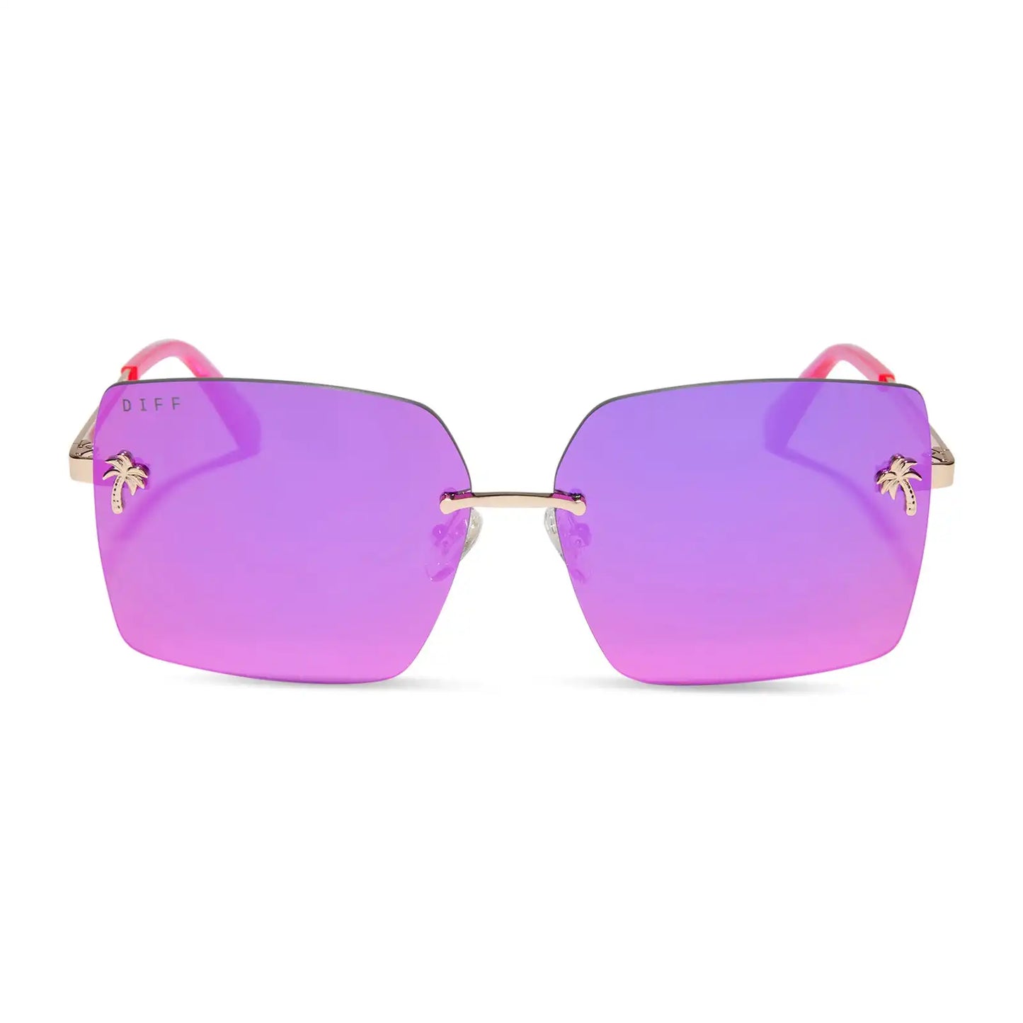 ROOKIE - HOT PINK + HOT PINK MIRROR SUNGLASSES