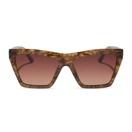 VIVI - BLACK WALNUT TORTOISE + BROWN GRADIENT SUNGLASSES