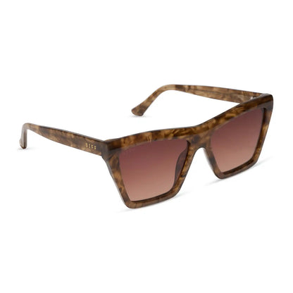 VIVI - BLACK WALNUT TORTOISE + BROWN GRADIENT SUNGLASSES