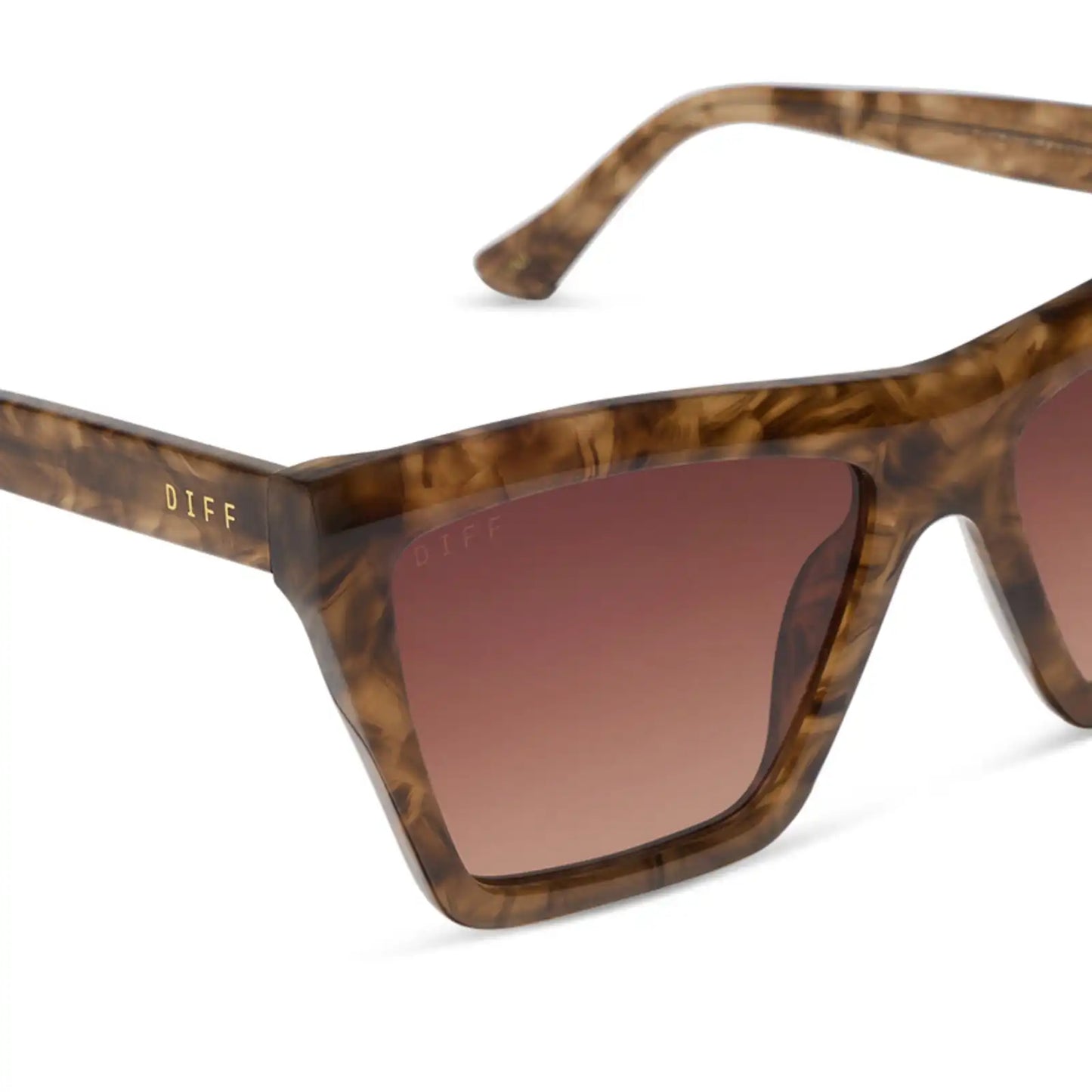 VIVI - BLACK WALNUT TORTOISE + BROWN GRADIENT SUNGLASSES