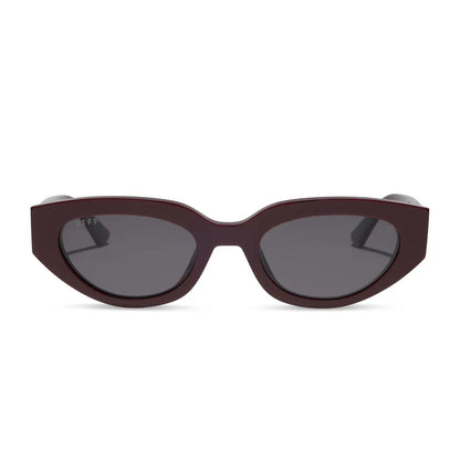 CRYSTAL - BURGUNDY + GREY GRADIENT + POLARIZED + SUNGLASSES