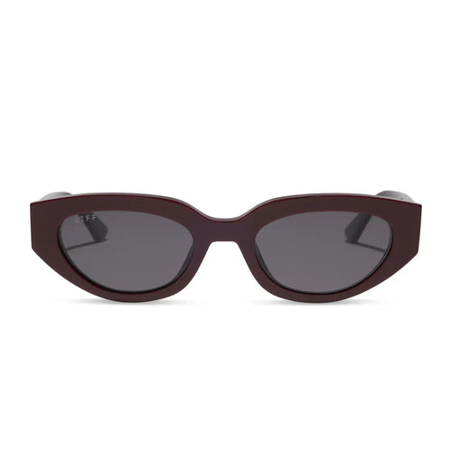CRYSTAL - BURGUNDY + GREY GRADIENT + POLARIZED + SUNGLASSES
