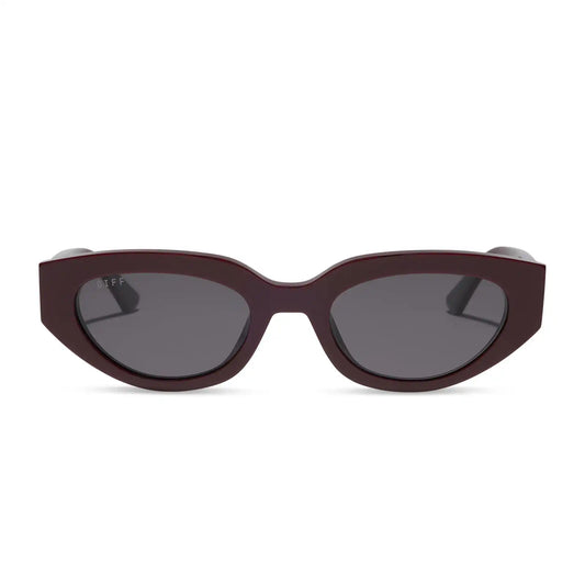 CRYSTAL - BURGUNDY + GREY GRADIENT + POLARIZED + SUNGLASSES