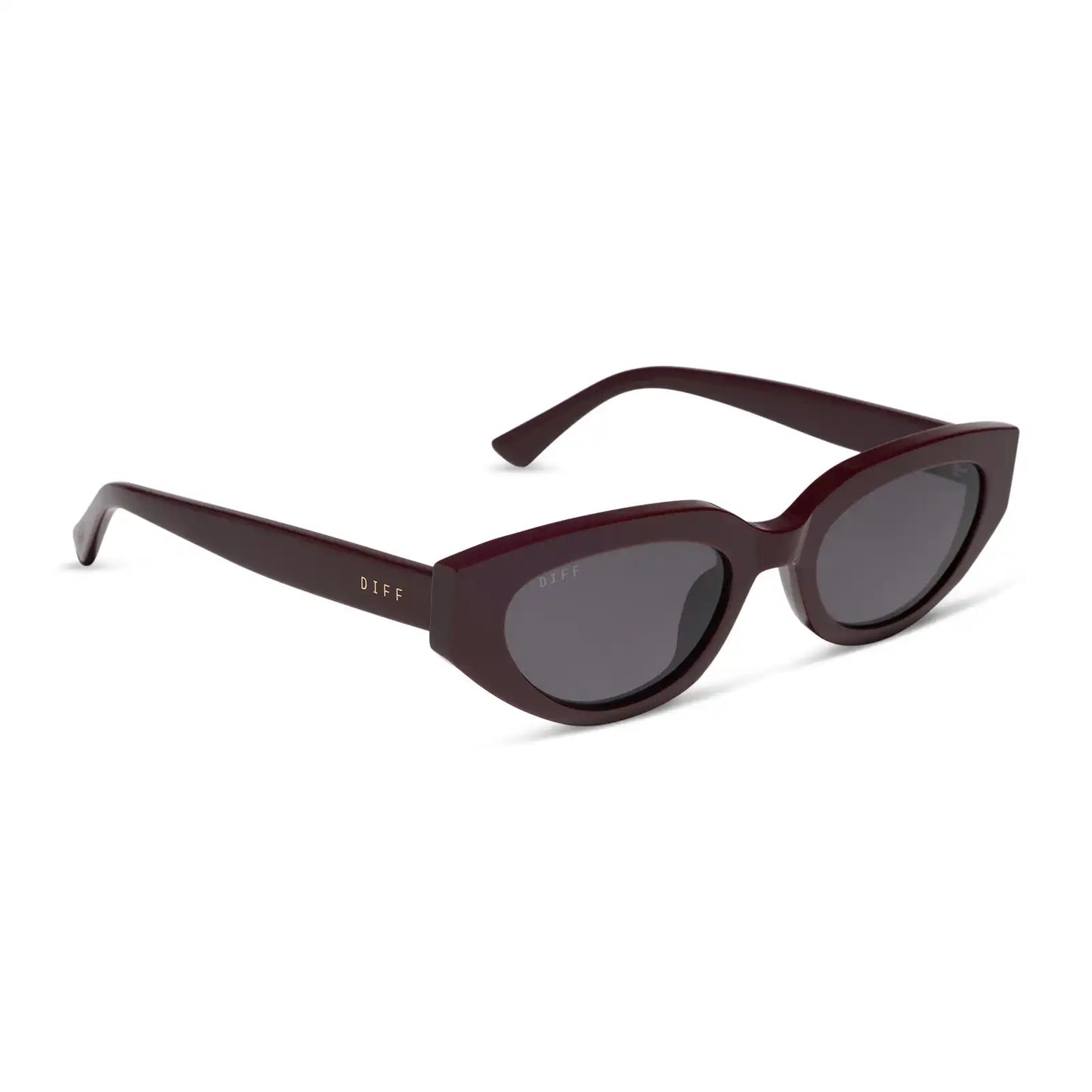 CRYSTAL - BURGUNDY + GREY GRADIENT + POLARIZED + SUNGLASSES
