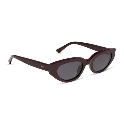 CRYSTAL - BURGUNDY + GREY GRADIENT + POLARIZED + SUNGLASSES