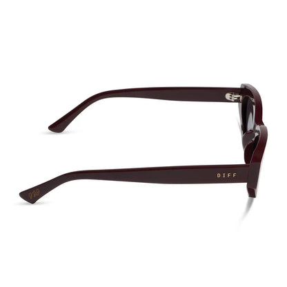 CRYSTAL - BURGUNDY + GREY GRADIENT + POLARIZED + SUNGLASSES